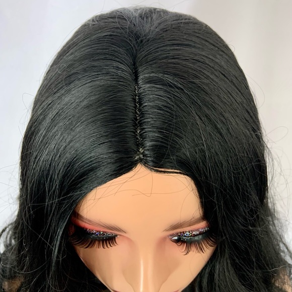 No Further Discount ☺️ Long Black “Put On & Go” Synthetic Wig for Daily Wear… - Picture 3 of 10